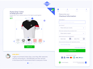 plug&paid checkout cart